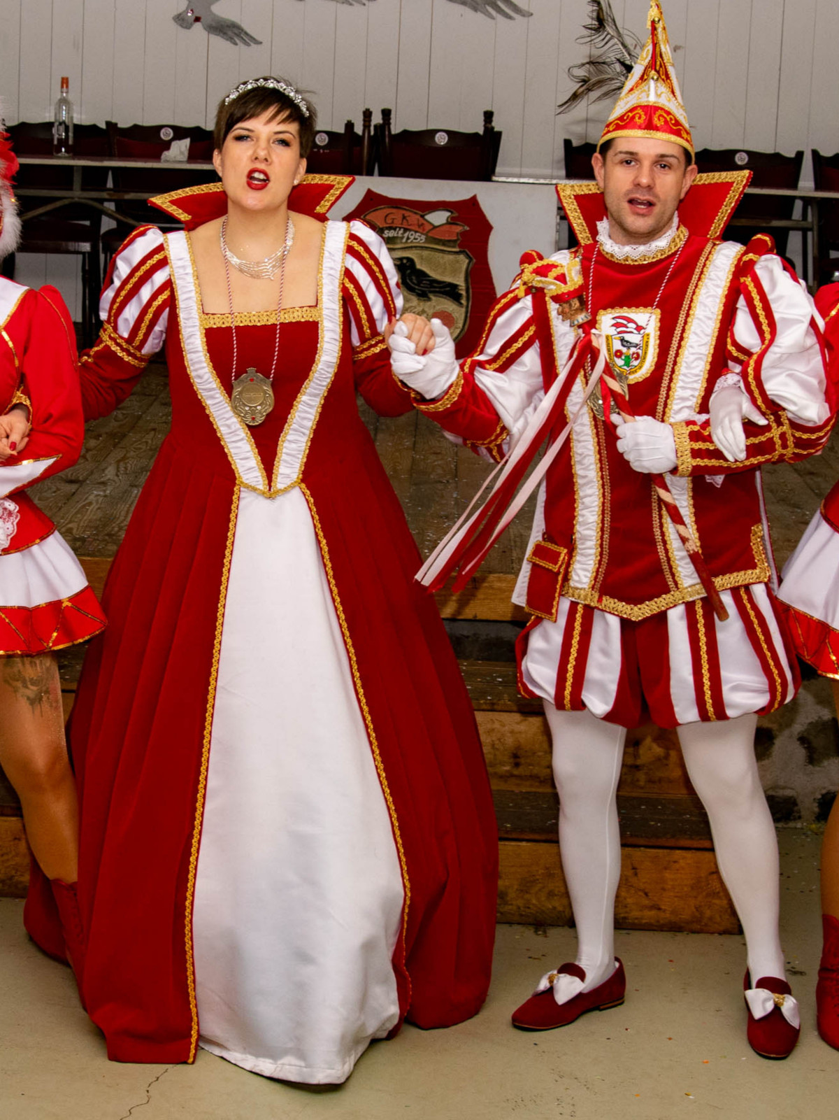 Bild: Prinz und Prinzessin bei einer Karnevalsveranstaltung.